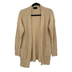 VICI Oatmeal creme soft‎ Chunky Knit Pocketed Cardigan S/M Grandpa Oversized